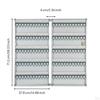 Aluminum Alloy Key Cabinet | Writable Identification Labels, Textured Metal Panel, WallMounted