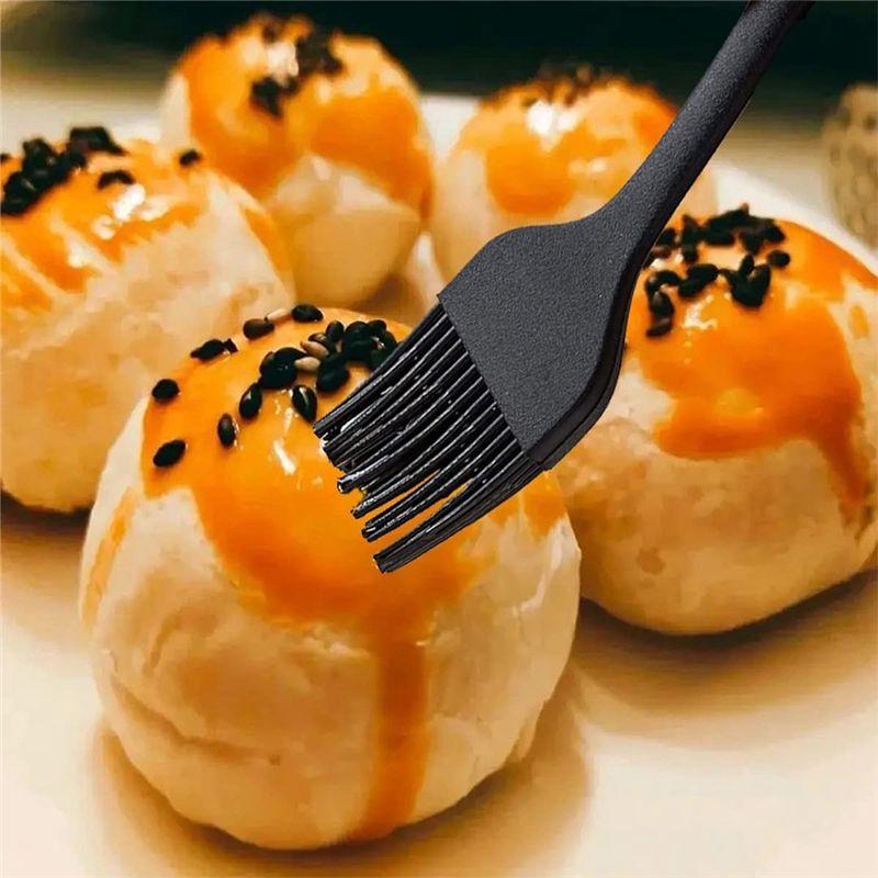 AEE2-Hitzebeständiger Lebensmittelpinsel für BBQ, Lebensmittelgeeigneter Silikonpinsel zum Verteilen von Sauce/Öl/Ei/Küchenpinsel zum Kochen