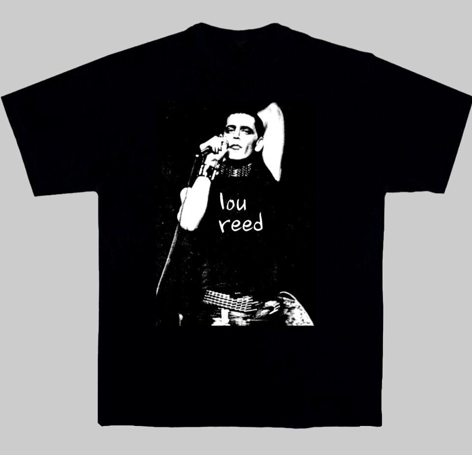 Lou Reed Rock Underground Velvet Band Musica Arte Estate Tempo Libero T-Shirt Unisex e Donna Marca di Lusso Top