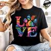 Summer T-shirt Fashion Heart Dogs Paw Print Casual Tops Colorful Heart Paws Printed Tops Cartoon Graphic Printed Tees Black Tops