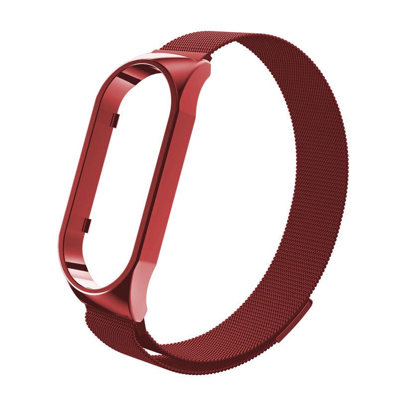 Xiaomi Band 7 Milanese Magnetic Stainless Steel Strap - Adjustable Replacement Wristband