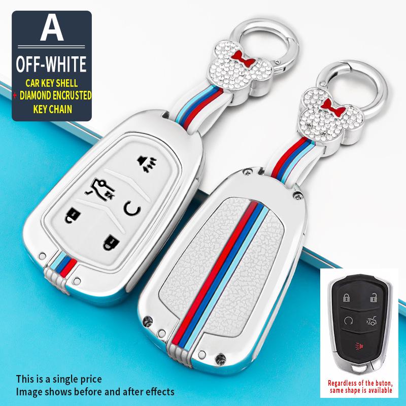 Silicone Remote Key Fob Cover for Cadillac XT5, CT6, XTS, XT4, and ATSL - Creative Design for Men and Women