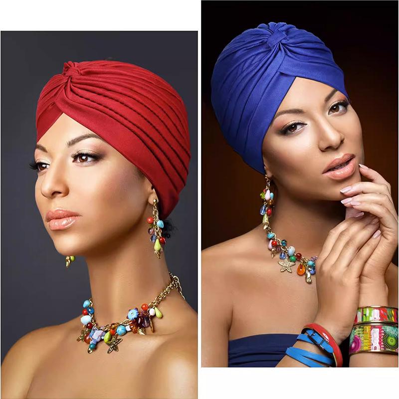 Indian Turban: Ethnic Headscarf, Postpartum & Chemo Nightcap Hat