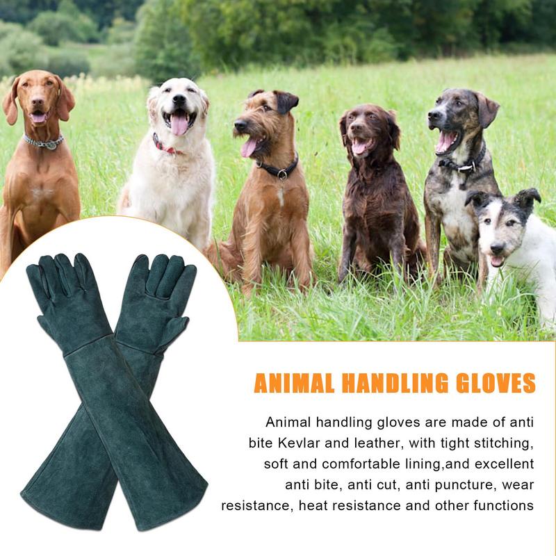 Animal Handling Gloves Multipurpose Pet Glove For Grooming Puncture And Scratch Resistant Dog Bite Sleeve Pet Trapping Supplies
