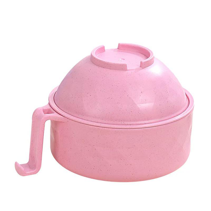 Microwavable Instant Noodle Bowl with Lid for Students