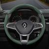 Zkfan8 Підходить для Renault Протиковзка Пряжка Сегментована Замшева Накладка на Кермо Підходить для Megane 3 2 4 Clio4 5 Captur Trafic Scenic2 Austral