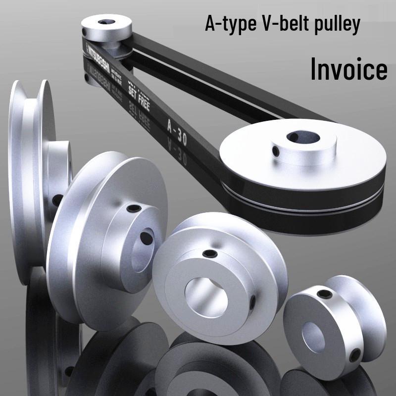 A-Type Aluminum Alloy Single Groove V-Belt Pulley for Motor Spindle Transmission
