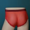 Men Sexy Panties Lace Ultra-Thin See Through Lingerie Underwear Summer Breathable High Elastic Sissy Feminization Underpants