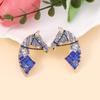 European and American innovative animal horse head rhinestone stud earrings creative alloy light luxury versatile personality exaggerated temperament 