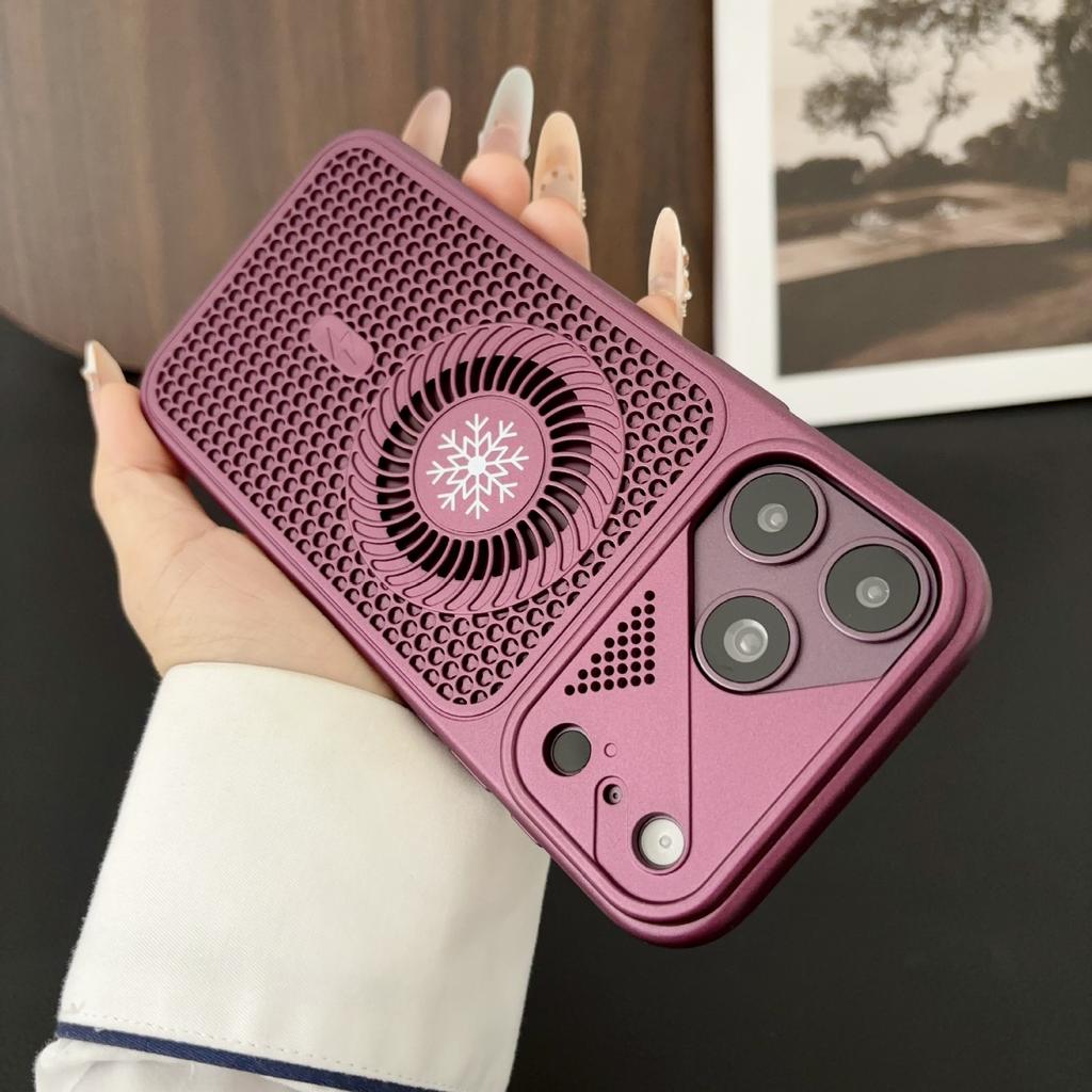 Applicable to iPhone11promax small cyclone heat dissipation net magnetic suction mobile phone case Apple 11 skin matte protective cover
