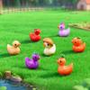 10-100pcs Mini Resin Creative Vegetables Ducks Miniature Tiny Ducks Figures for Fairy Garden Micro Landscape DIY Decoration