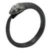Dark Pioneer Retro Gothic Punk Black Articulated Snake Ring Personalized Street Niche Creative Trendy Fashion Party Gift Zircon