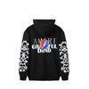 Europäischer und Amerikanischer Herbst- und Winter-High-Street-Hoodie Dead Bones Hoodie Skelett-Schriftzug Bedruckter Kapuzenpullover
