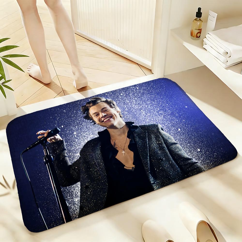 Soft Absorbent Non-Slip Rug Singer Harry Styles Floor Mat Home Decor Doormat Bedroom Floor Mat Shower Carpet