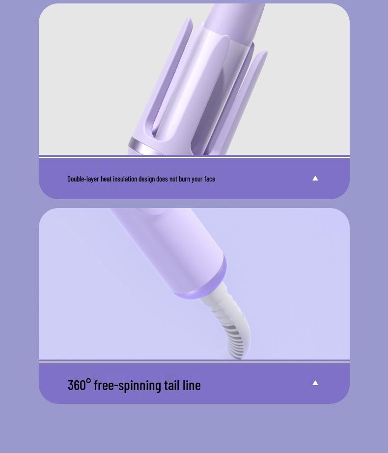 Automatic Rotating Curling Iron for Students – High Appearance, No Hair Damage