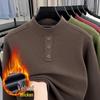 Winter 2025 Herren Plus Samt Verdicktes Sweatshirt - Halbhoher Kragen, Rundhals, Lässige Warme Basisschicht.