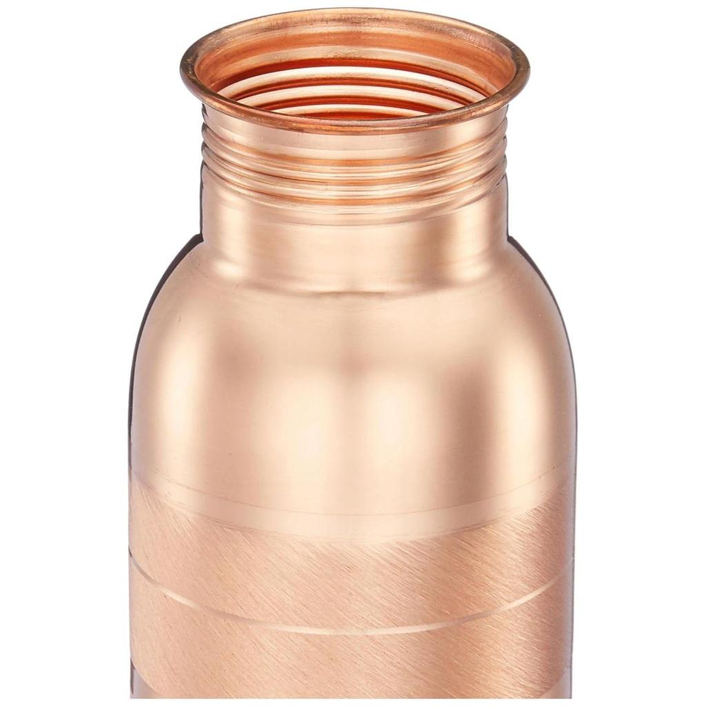 Kupfer-Wasserflasche | 100% Kupferauskleidung | Auslaufsicher & Rostfrei | Ideal für Zuhause, Schule & Büro | 950 ml