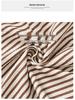Women's High-Waisted Black & White Striped Wide-Leg Pants - Summer Casual Straight-Leg Trousers.