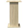 Bar Table with Shelves Sonoma Oak Finish 60 X 60 X 102 Cm Particleboard
