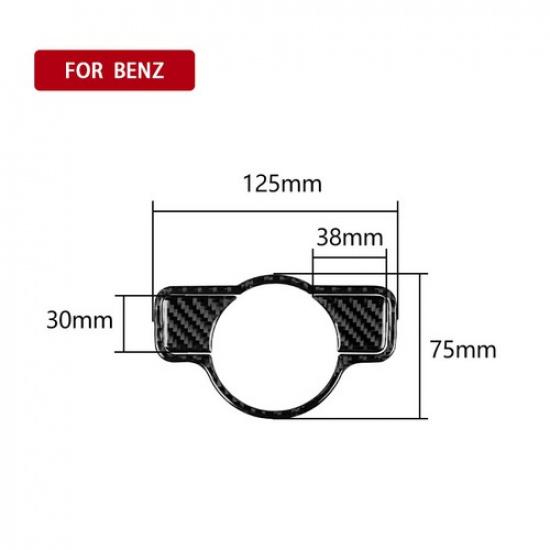 Auto Headlight Switch Button Trim Carbon Fiber For Mercedes-Benz ACE CLA GLA GLK