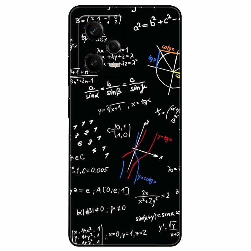 For Redmi Note 12 Pro 5G Case Note12 Covers TPU Black Silicone Starry Cover for Xiaomi Redmi Note 12 Pro+ 5G Plus Cartoon Soft