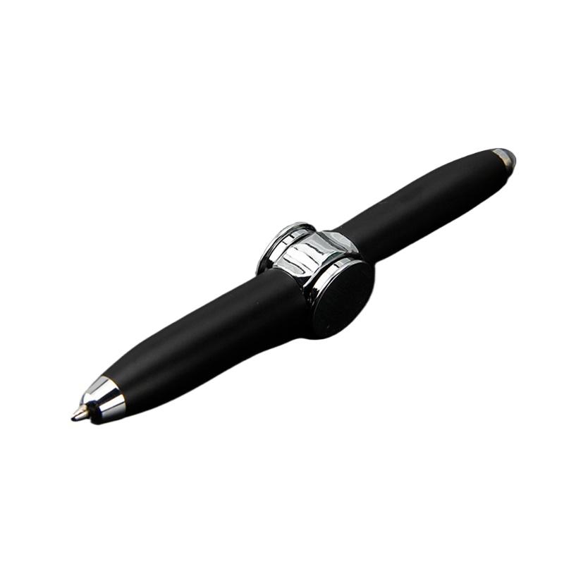 Can Write Spinning Pen Adults Antistress Metal Rotating Pen Fidget Toys Children Spinning Game Luminous Hand Spinner Pen