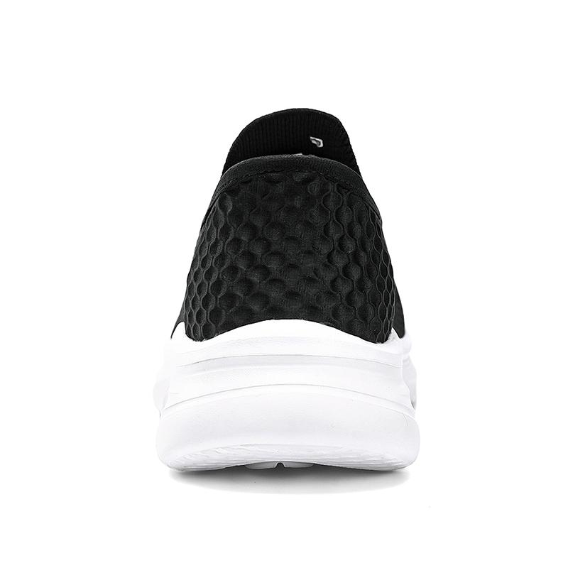 Men's Hands Free Slip-on Loafers Comfortable Walking Shoes Breathable Knit Casual Sneakers