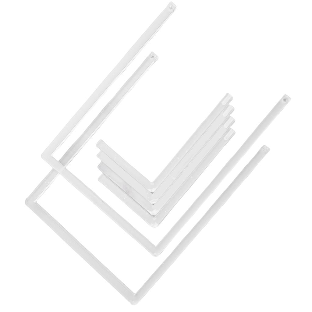 2Pcs Photo Frame Stand Clear Acrylic Table Display Holder Decorative Table Top Easel for Picture Book Platter