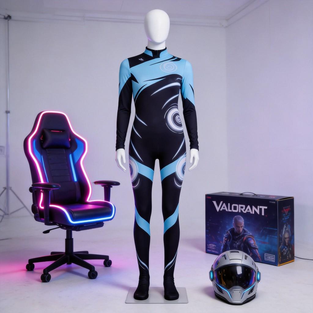 Valorant Cosplay Costume Women Tight Jumpsuit For Game Anime Convention