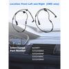 Front ABS Wheel Speed Sensor Left Right fit for 4WD, 2009-2010 Dodge Ram 2500 3500 Pickup, 2011 2012 2013 Ram 2500 3500, Driver Passenger Side,