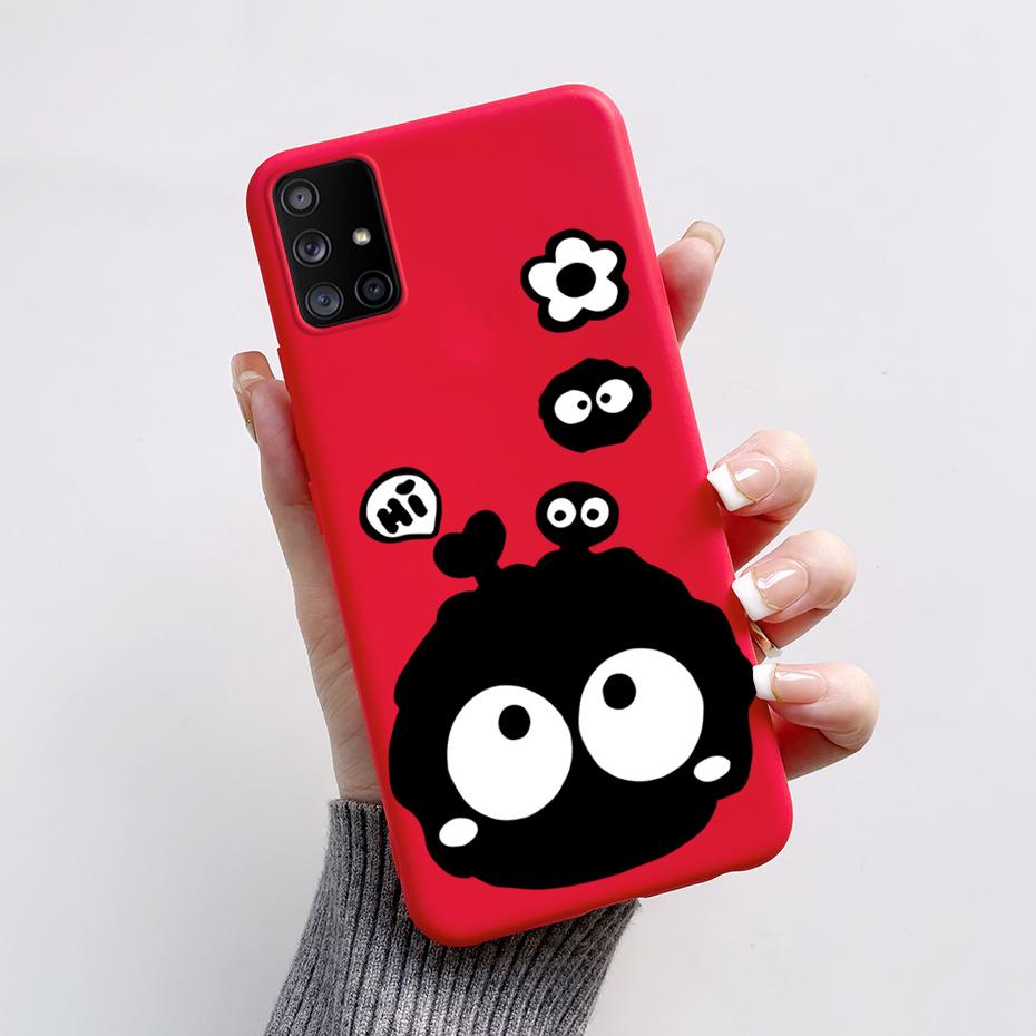 For Samsung Galaxy A51 A71 5G Case SM-A516F SM-A716F Soft Slim Cute Cartoon Frog Back Cover Fundas Bumper For Samsung A 51 Coque