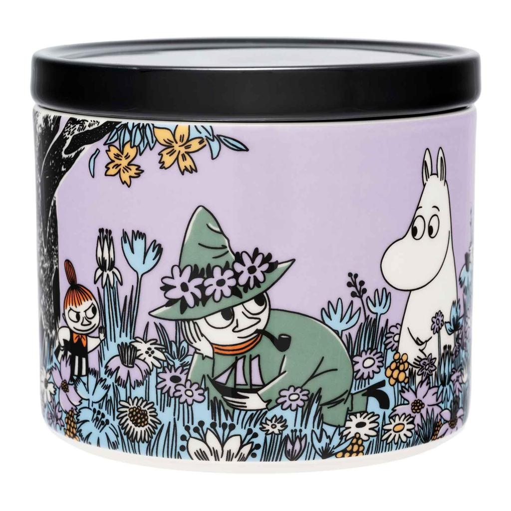 Moomin Arabia Lidded Jar Storage Container Classic Friends Forever Moomin Tableware Arabia 1076282 [Official Import] 0.7L