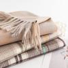Elegant Plaid Scarf Women's Winter New Fashion Commuter Neck Protection Cold Imitation Cashmere Scarf Warm Shawl