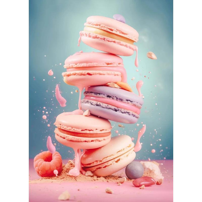 Modă Roz Alimente Înghețată Macaron Poster Pop Pictură pe Pânză Imprimare Artă de Perete Imagine HD Cameră Fete Cameră Copii Decor Acasă Fără Ramă