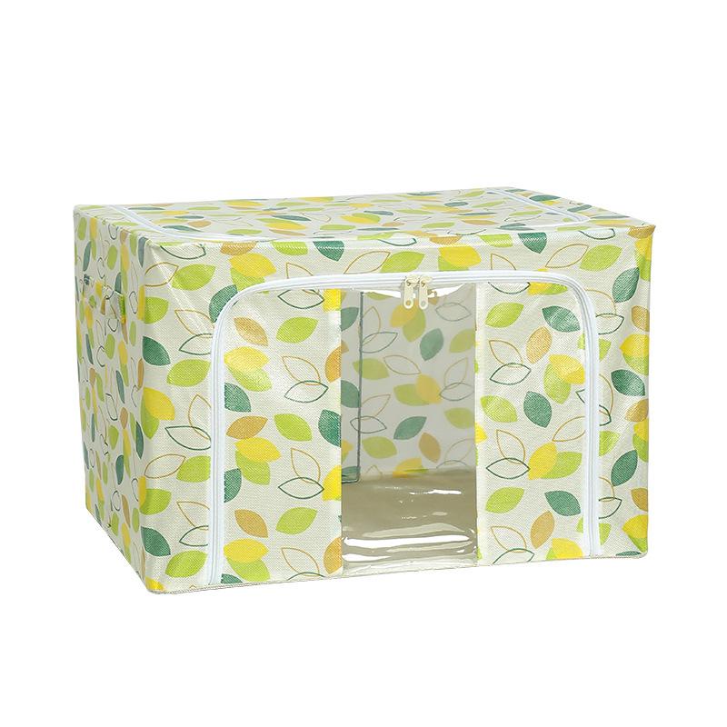 Extra Large Foldable Polka Dot Storage Box - Thick Oxford Cloth for Clothes & Quilts