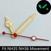 High quality watch hands blue-green/green luminous hands suitable for N  H35 NH36/ETA 2836 2824/8205 8215 movements