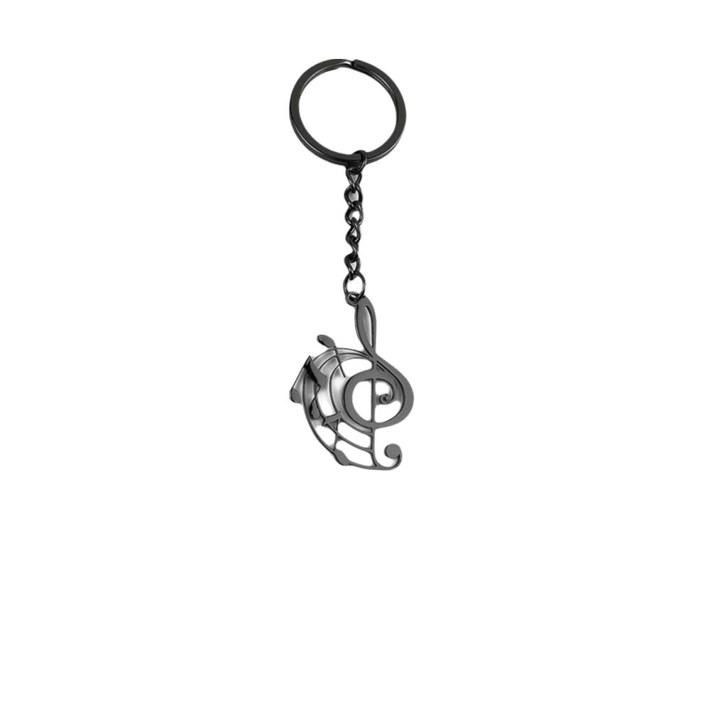 Lightweight Treble Clef Necklace 304 Stainless Steel Music Note Keychain  Music Lovers