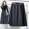 DIMANAF 2025 Autumn Winter Women Plus Size Pants New Fashion Lady Long Pants Oversized Loose Bottoms Skirts