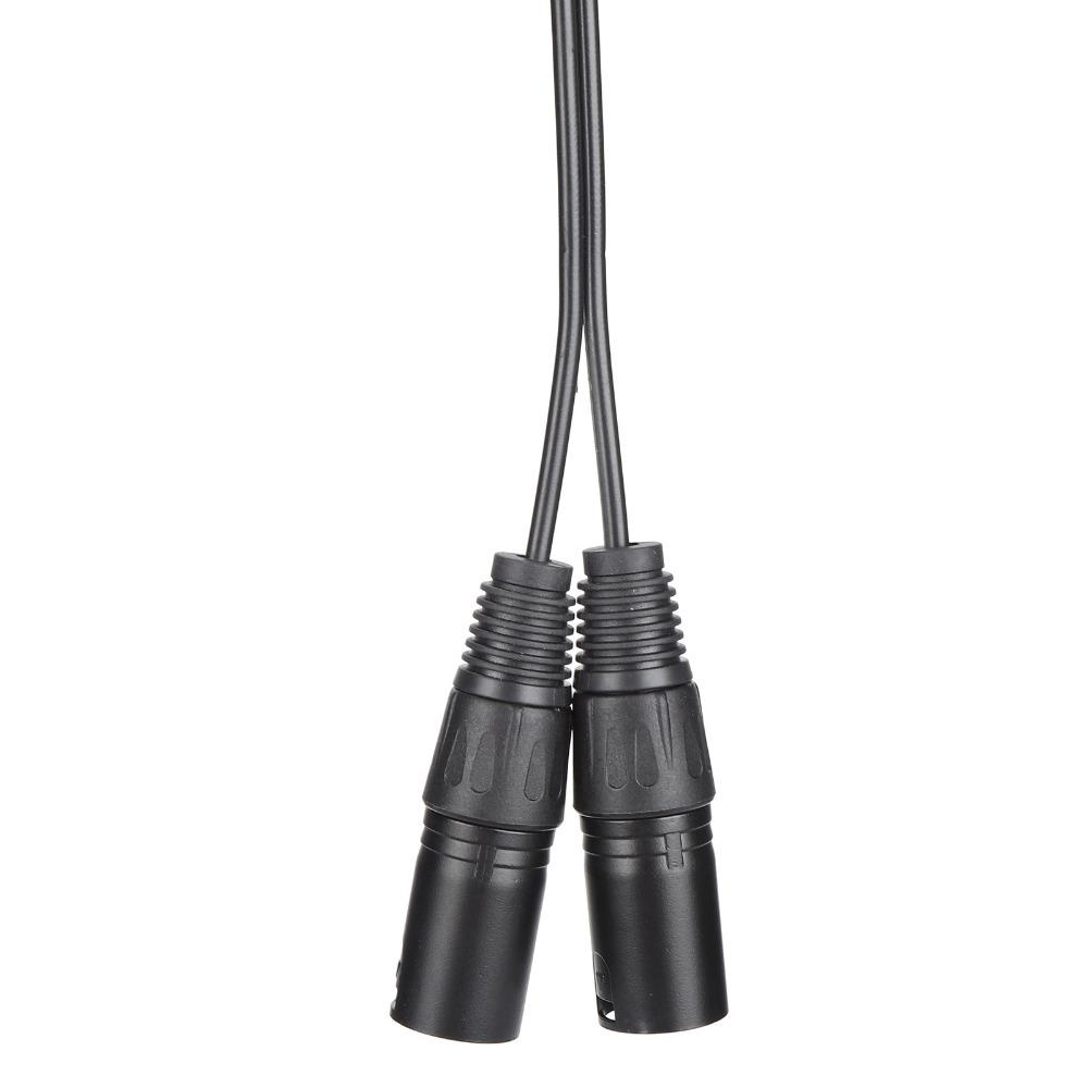 Plug and Play Microphone Cable 1/8 Inch To 3-Core Double XLR Interconnect Patch Cord Studio Use