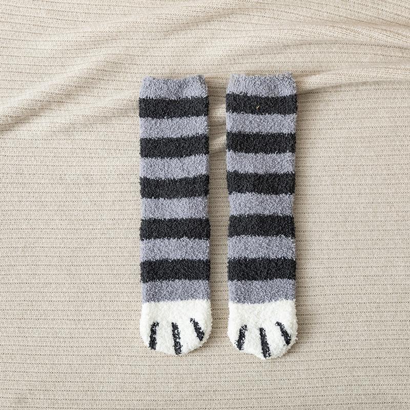 

Женские зимние носки Cat Claw Home из кораллового флиса с плюшевой подкладкой One Size