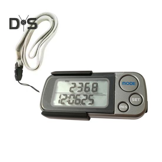 Walking 3D Pedometer with Clip And Lanyard 30 Days Memory Simple Step Counter with LCD Display Accurate Activities Fitness Tracker for Men Women