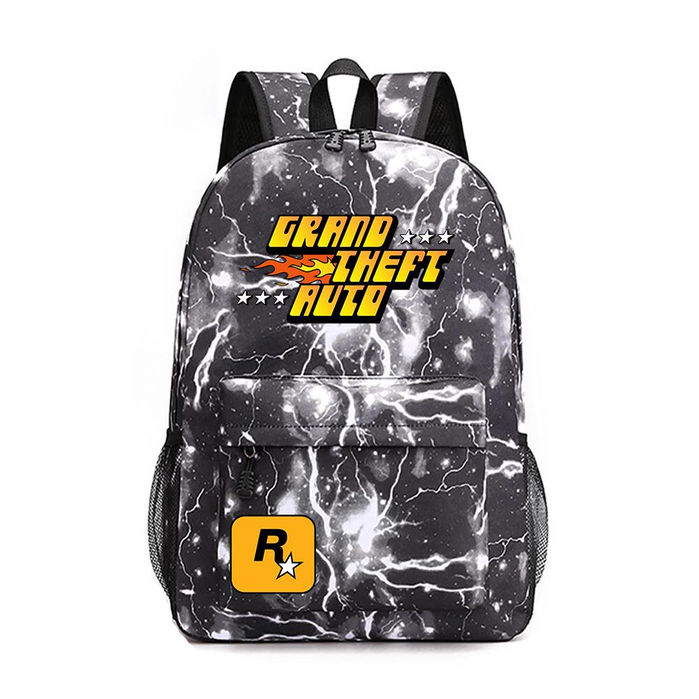 Anime Game Merchandise Grand Theft Auto Schooltas Oxford Stof Rugzak Student Rugzak