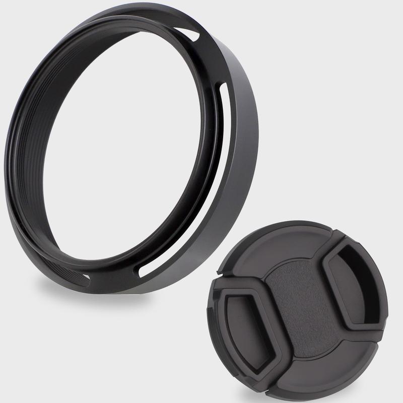 Haoge LH-LQ Metal Lens Hood Shade with Cap for Leica Q3 43 Q3 Q2 Q Q-P QP Typ 116 Typ116 Camera Black