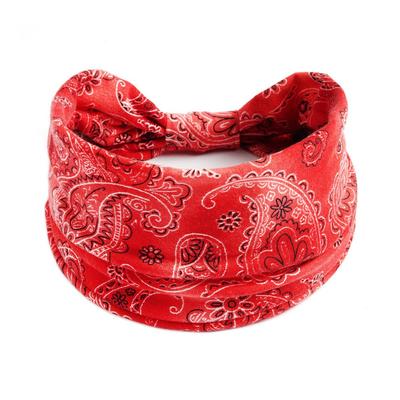 Women's Printed Headband Sports Hair With A Wide Edge Yoga Headband Soft Hair Band Headdress Bundle Hair Band