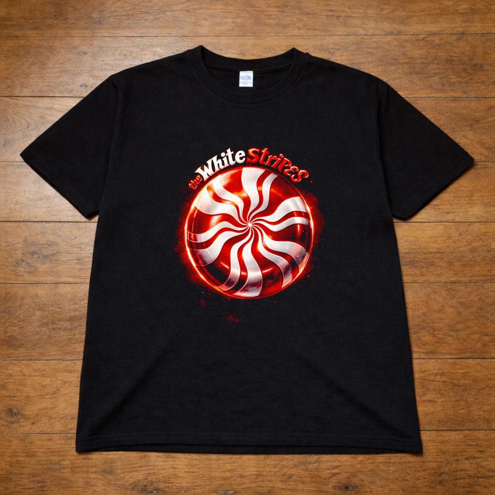 The White Stripes T Shirt Band Logo Graphic Tee Adults Kids 2XL