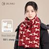 JIUMU Women's 100% Pure Wool Winter Scarf