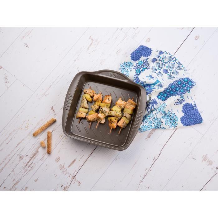 Plat à four - PYREX - 1452050 - Carré - En acier - 24x24cm