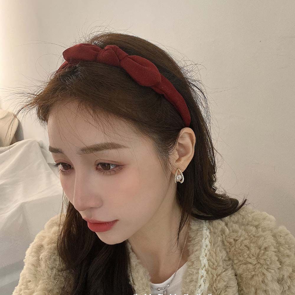 Hair Accessories Refreshing Velvet Bow Bow Hair Band Bow Hair Hoop Korean Headbands Head Hoop