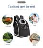 Breathable Pet Backpack for Cats & Dogs - Portable Double Shoulder Travel Bag