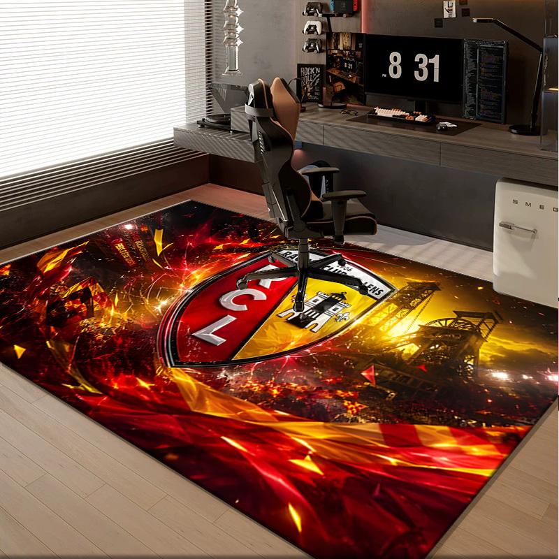 1PC rug Racing Club Lens Crest Carpet, Chair Rug,Area Rug for Office Bedroom living rooms bedroom, Doormat decor Christmas fan gifts